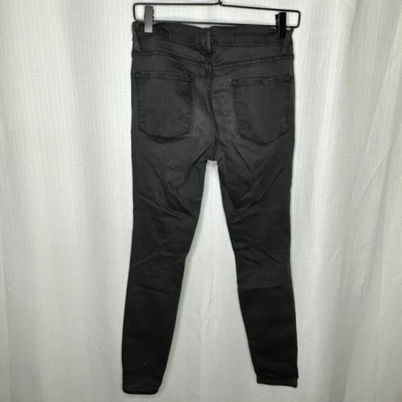 Frame Gray Ripped Leg Le Skinny‎ de Jeanne Jeans - Picture 3 of 4